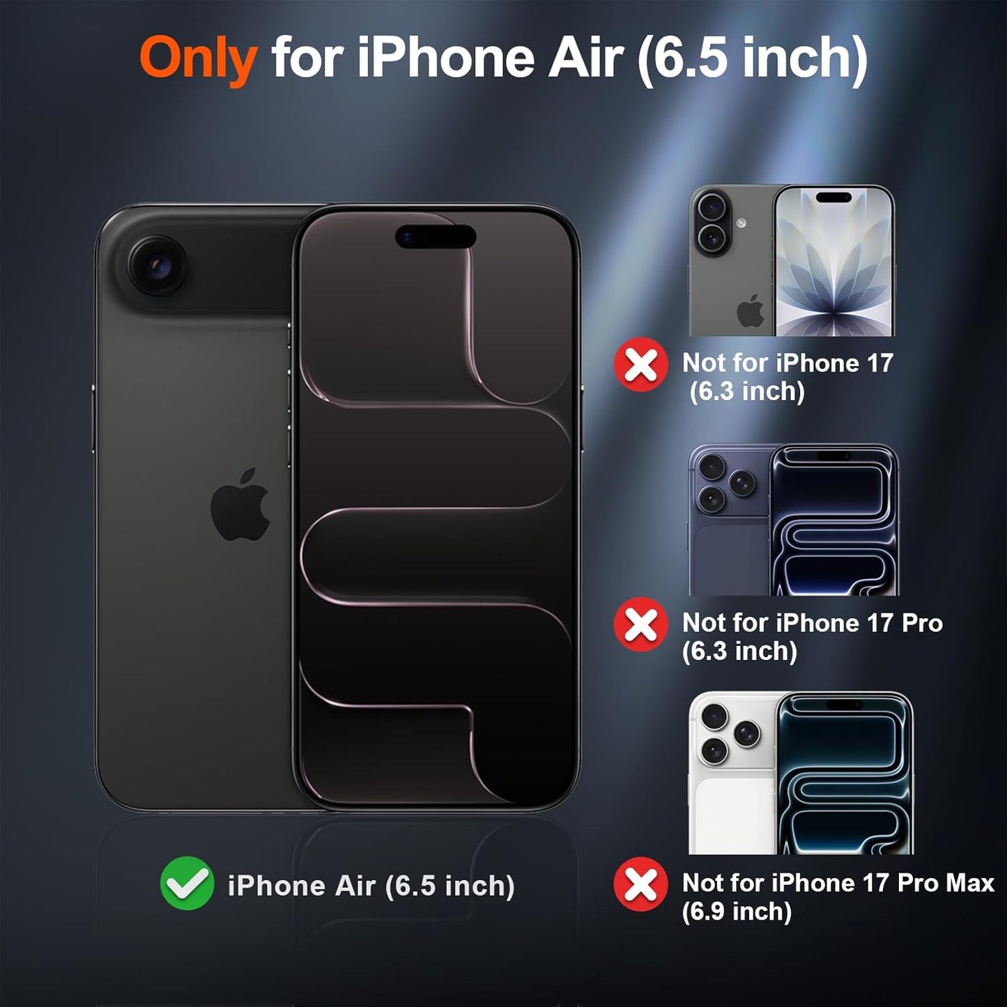 Magnetic for Iphone Air Case (Compatible with Magsafe)(Military Grade Drop Protection) Slim Translucent Matte Shockproof with Anti-Fingerprint Phone Cover for 17 Air 2025,Black