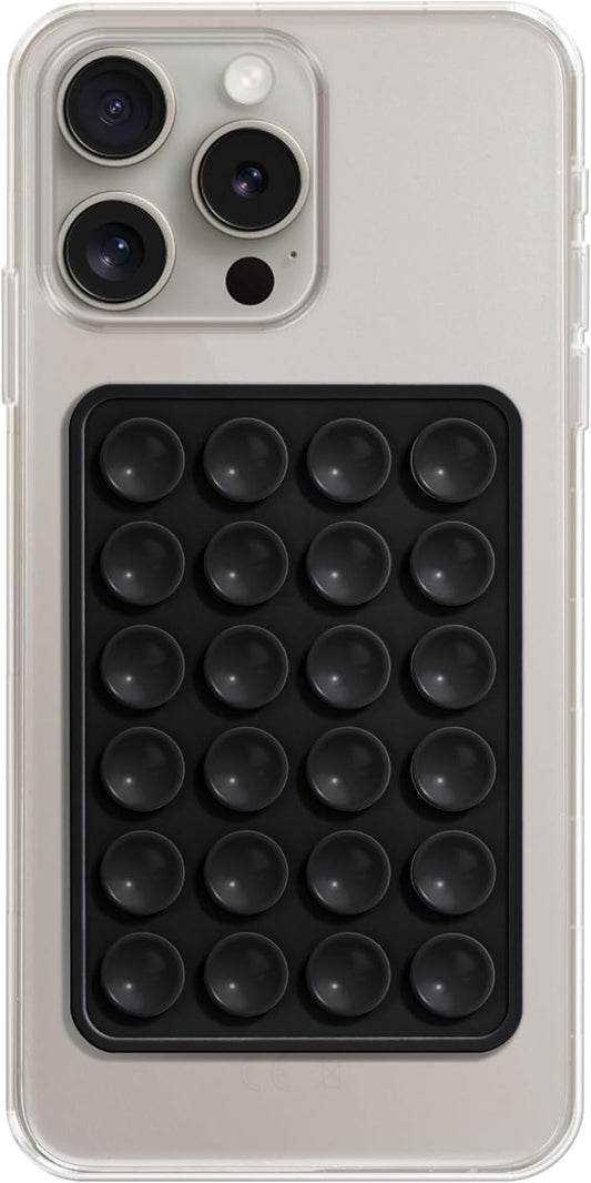 Silicone Phone Sticky Grip, Suction Phone Case Mount for Iphone and Android, Hands-Free Sticky Cell Phone Grip, Mobile Fidget Mirror Holder for Selfies and Videos