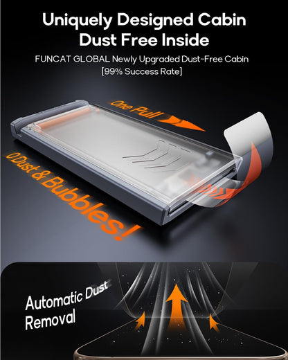 3 Pack for Iphone 16 Pro Max Tempered Glass Privacy Screen Protector, Dust Free CABIN, Auto Positioning, Bubble Free, Privacy Protection, Easy Installation,9H+ Hardness